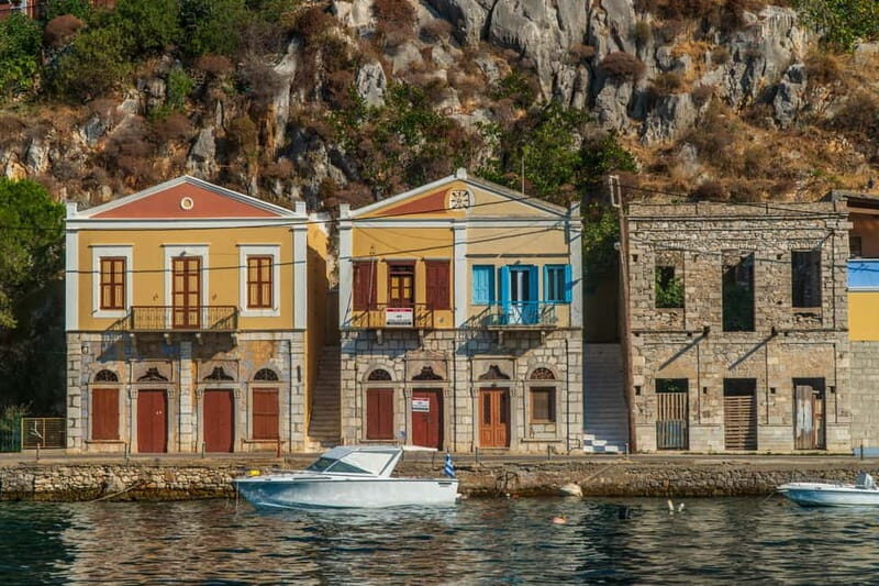 Rhodes:Boat Trip to Symi & Panormiti with free time - The war memorial carved from one rock: a quick stop with impact